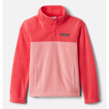 Columbia Pullover Jongens, Steens Mountain 1/4 Snap Fleece Roze Paars, 27PHXZFLM